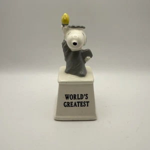 Estatuilla trofeo estatua de la libertad Peanuts Snoopy Worlds 1966 de colección - Imagen 1 de 11