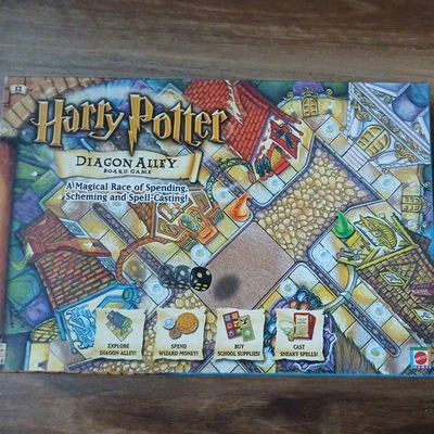 Harry Potter Diagon Alley Board Game Mattel 2001 Complete Vintage Rare - Image 1 of 4