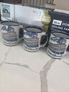 Set Of 3 Louisville Stoneware Mug 2006 Belle Of Louisville Coffee Mugs-Cups - Picture 1 of 15