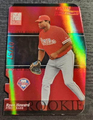2003 Donruss Elite Extra Edition - Status Red Die-Cut #47 Ryan Howard /57 Rookie - Image 1 of 2