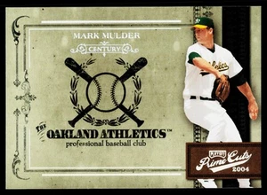 Mark Mulder 2004 Playoff Prime Cuts II Century Silver #/50 SN Oakland Athletics - Picture 1 of 2