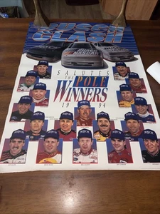 Vintage NASCAR Poster POLE WINNER 1994 19 VERSCHIEDENE FAHRER SCHÖN! - Bild 1 von 6