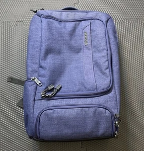 eBags Professional Slim Laptop Backpack Weekender Blue With Lining Bag Travel - Picture 1 of 9