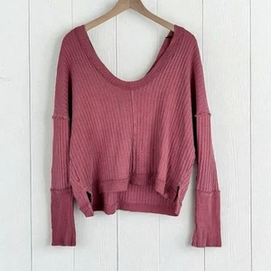 Free People Oberteil Damen Gr. L Baumwolle Langarm Thermo We The Free Cowboy - Bild 1 von 13