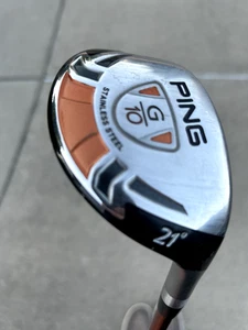 Ping G10 21° Hybrid TFC 129 Graphite Regular Flex Shaft, w/Ping Grip, MRH - Picture 1 of 6