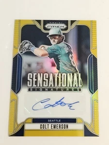 Colt Emerson 04/10 ¡RARO! Prizm BB GOLD PRIZM 2025 Sensational Signatures # SS-CE - Imagen 1 de 6