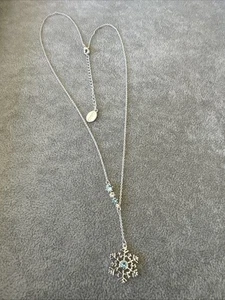 Disney Parks Frozen Silver Snowflake Necklace - Picture 1 of 7