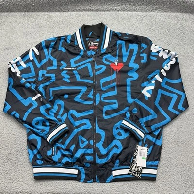 Chaqueta cortavientos grande Tokyo Pop MK011011 Keith Haring X Members Only para hombre nueva con etiquetas Foto 1 de 4