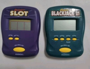 VTG Radica Pocket Slots Game & Radical Pocket Black Jack 21 (1997) Used (Clean)  - Picture 1 of 13