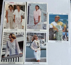 SIRDAR #5481, #9065, #9306, #9319 & #9977 Women Sweater Patterns 28-54 chest - Picture 1 of 1