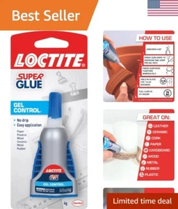 Ultimate Crafting Repair Super Glue Gel Control - 6 Pack, Fast Setting 4g Bottle - Picture 1 of 10