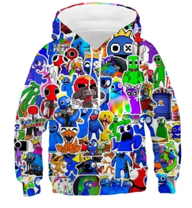 Youth Rainbow Friends 3D Print Hoodie Size Medium - Picture 1 of 1