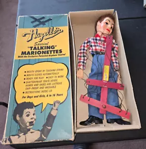 Hazelle's "Talking" Marionette - #313 Cowboy With Box - Picture 1 of 8