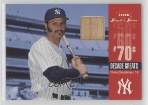2006 Fleer Greats of the Game Decade Greats Memorabilia Chris Chambliss #DEC-CC