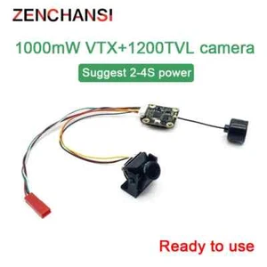 5.8G 48CH Adjustable 5km Wireless Transmitter Lancher CMOS 1200TVL FPV Camera - Bild 1 von 21