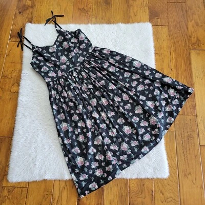 Hell Bunny Retro Dress Floral Roses Rockabilly Pinup Women's Size Medium - Image 1 of 4