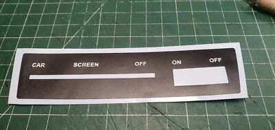 Classic Mini Heater Slide Vinyl Sticker - MK3 Mini Moke Cooper Clubman 1275GT  - Image 1 of 4