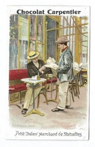 Kleiner italienischer Figurenhändler - - Chromo Schokolade Zimmermann - Trade Card - Bild 1 von 2