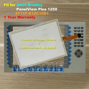 Pantalla táctil de vidrio + teclado para Allen Bradley PanelView Plus 1250 2711P-B12C15D1 - Imagen 1 de 1