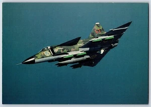 Flugzeug Postkarte Schwedischer Militär Düsenjäger Saab AJ 37 Viggen BU17 - Bild 1 von 2