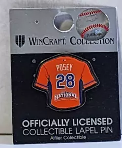 2013 MLB All Star Game #28 Buster Posey NL Jersey Pin NY Citi Field - Picture 1 of 2