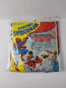 Vintage 1977 Amazing Spider-Man Marvel aufblasbare 6 Fuß Luftmatratze Flote Float - Bild 1 von 12