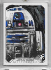2017 TOPPS STAR WARS MASTERWORK SKETCH CARD R2-D2 TIM PROCTOR AUTO 1/1