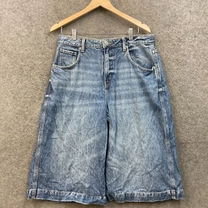 Cotton On Denim Shorts Mens 32 Baggy 90s Fit Jort Blue Cotton 29021 - Picture 1 of 5
