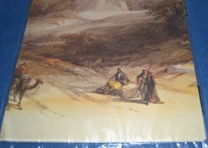 Papel Regalo Envoltura Oriente Medio Edificios del Desierto Camellos Hombres CONTAR HISTORIAS NUEVO EN PAQUETE De Colección - Imagen 1 de 2