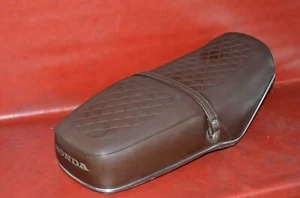 Vtg OEM 1975 1976 Honda CB500T Seat Saddle Motorcycle Bike 2-up Brown Genuine 76 - Picture 1 of 24