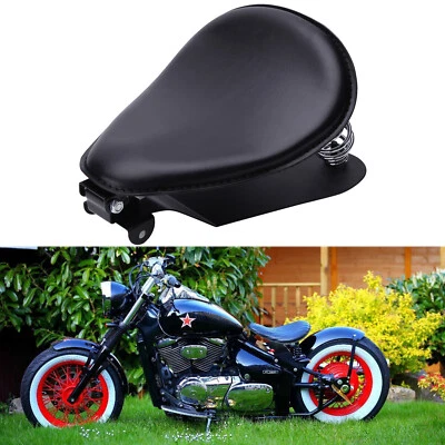 Motorcycle Bobber Solo Seat Spring Base Saddle For Suzuki Intruder 800 1400 1500 - Image 1 of 4