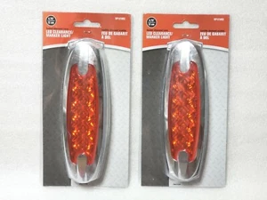 2 Pcs.- RoadPro RP1370RD Clearance Marker Light Diamond Lens 4.75 x 1.25 RED,N£W - Picture 1 of 3