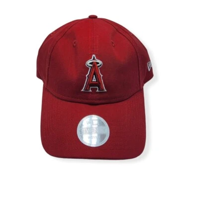 New Era Los Angeles Angels of Anaheim 9Twenty Women Red Adjustable Strap Hat Cap - Image 1 of 4