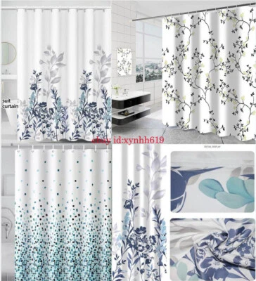 Edler Textil Duschvorhang 300*200cm Badewannenvorhang wasserdicht inkl. Ringe - Bild 1 von 4