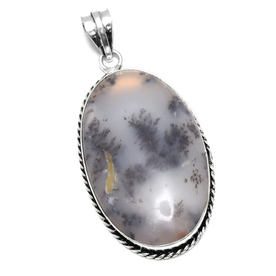 Pingente de opala étnica feita à mão joia 2,6" IP-10075 - Imagem 1 de 1