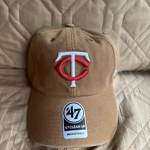 Minnesota Twins ‘47 Brand X Carhartt Clean Up Adjustable Dad Cap Hat NWT - Picture 1 of 5