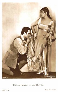 Lily Damita-Don Alvarado * Original Postcard Postcard * 2593a