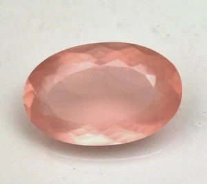 Natural Certified Top Quality Rose Quartz Faceted Gemstone 22.80 Ct Loose Gem - Picture 1 of 5