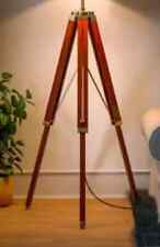 Vintage Floor Lamp Wooden Tripod Stand lamp Nautical Living room Home Décor lamp