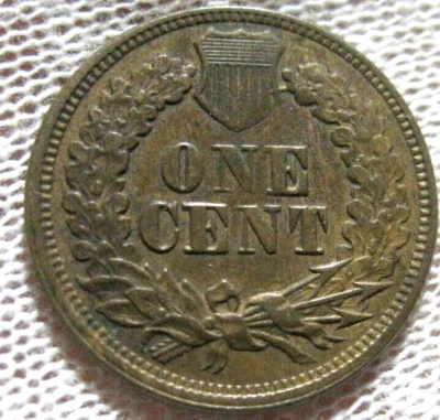 1865 Indian Cent, Fancy 5 Snow-19 Reverse Die Gouges - Image 1 of 4