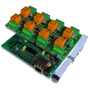 Placa de 8 relés Internet / Ethernet - IP WEB, ADC, 16 entradas analógicas/digitales - Imagen 1 de 4