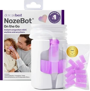 Dr. Noze Best NozeBot Elektrischer Baby Nasensauger Krankenhausqualität Absaugung *NEU* - Bild 1 von 11