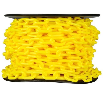 3" X 30' PLASTIC YELLOW CHAIN - Image 1 of 2