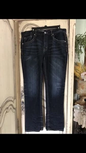 Jeans Uomo By BKE Style Jake Dritto Taglia 34W 36L - Foto 1 di 12