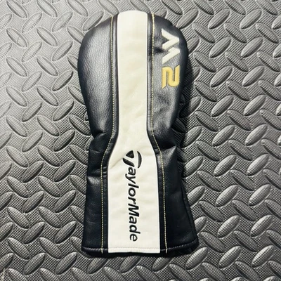 Capa de cabeça de madeira Fairway Taylormade M2 ouro branco preto z - Imagem 1 de 4