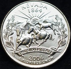 2006 D Nevada State BU Washington Quarter - Bild 1 von 2