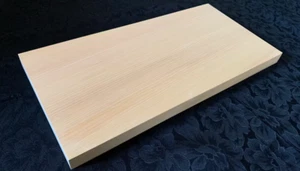 Taglio Aomori Hiba 600 x 300 x 33 mm timbro solido Manaita non rivestito - Foto 1 di 6