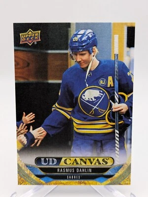 💥 2024-25 UD Series 1 UD Canvas #C-80 Rasmus Dahlin; Buffalo	 Sabres - Image 1 of 2