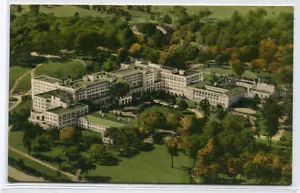 Greenbrier Hotel Panorama weiße Schwefelquellen WV handkolorierte Postkarte - Bild 1 von 1