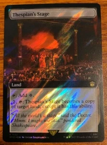 2023 MTG Wizards of the Coast Doctor Who Surge Foil #1122 Thespian's Stage - Picture 1 of 2